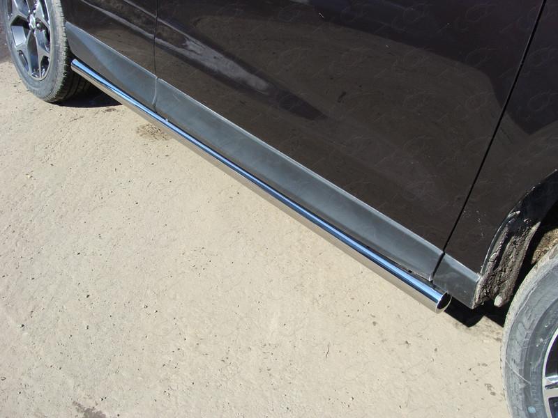 Пороги труба 60,3 мм для автомобиля Subaru Forester (SJ) 2016-2017, TCC Тюнинг SUBFOR16-14