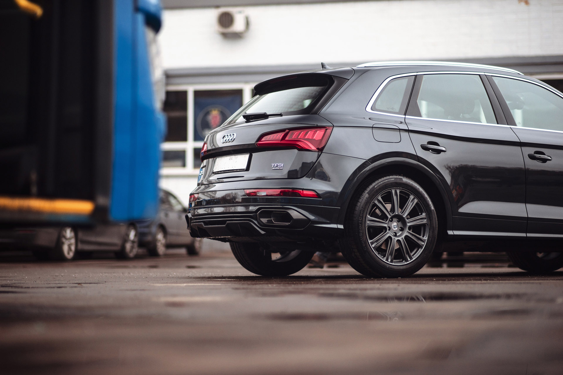 Облицовка переднего бампера в сборе для Audi Q5 S-line 2017-2020, MTR, арт. MTR-FY-180242