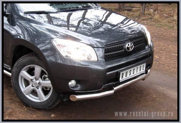 Защита переднего бампера d57 ступень для Toyota RAV4 2005-2009, Slitkoff R4Z-000043