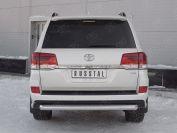 Защита заднего бампера d76 на Toyota Land Cruiser 200 2017 Excalibur, Slitkoff TLCZ-002907