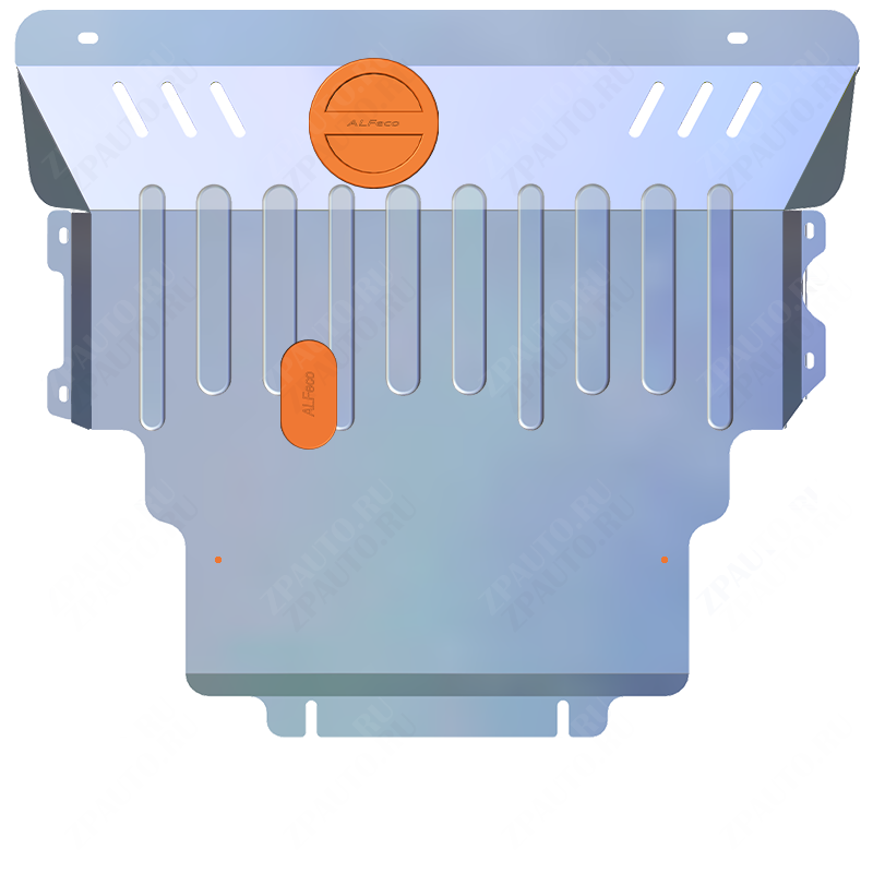 Защита  картера и КПП Mazda 3 2003-2009 V-1,6 , ALFeco, алюминий 4мм, арт. ALF1302al