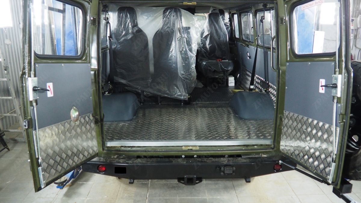 ABC.UAZ.BP.0004 ОБШИВКА САЛОНА УАЗ 3741 "БУХАНКА" , РИФЛ. АЛЮМ. 2ММ. АВС-ДИЗАЙН