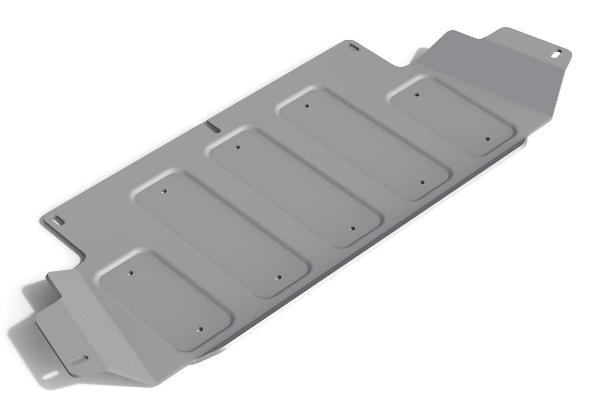 Защита РК Rival для Nissan Patrol Y61 рестайлинг 2004-2010, штампованная, алюминий 6 мм, с крепежом, 2333.4117.1.6