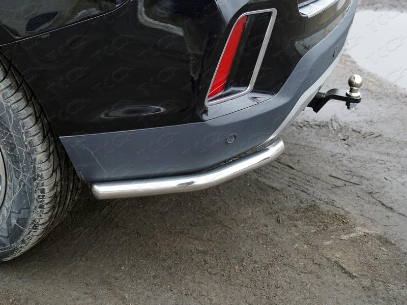 Защита задняя (уголки) 42,4 мм для автомобиля Geely Emgrand X7 2018-, TCC Тюнинг GEELEMGX718-23