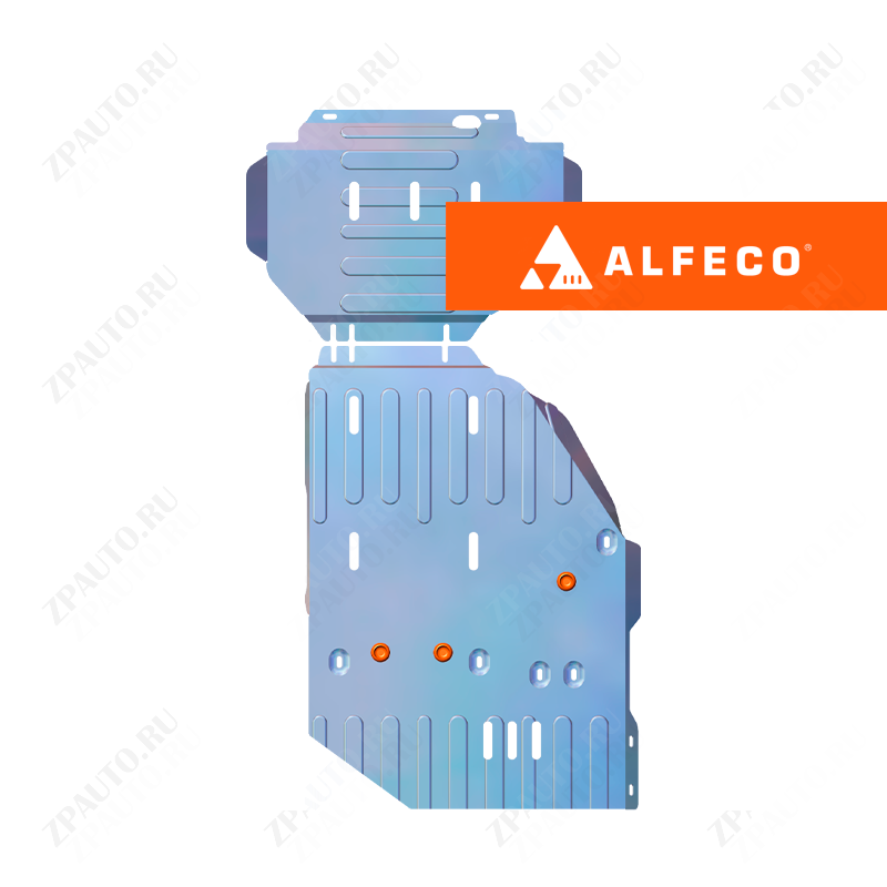 Great Wall Poer рестайлинг 2025- V-all 4WD комплект защиты (редуктор переднего моста, кпп и РК (2 части)), ALFeco, алюминий, 4 мм, арт. ALF3133al