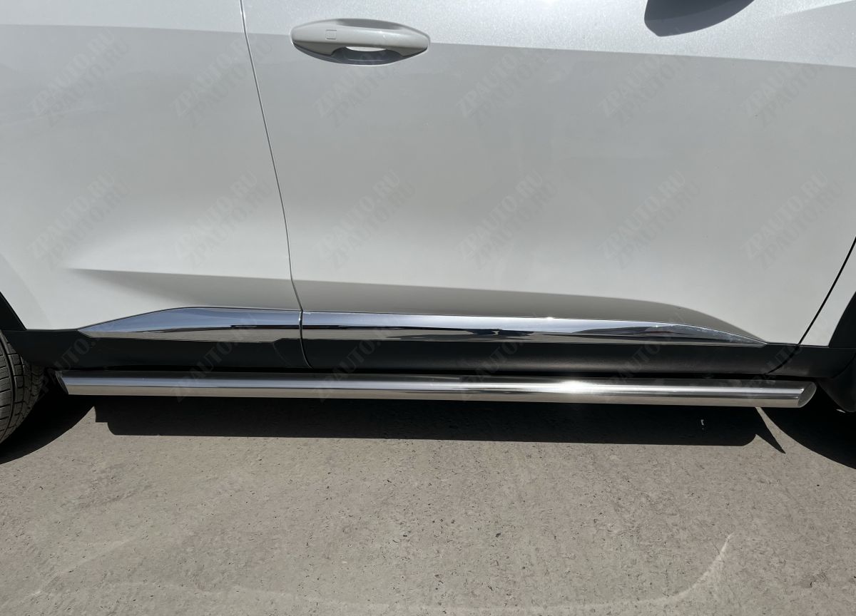 Защита штатного порога для автомобиля HAVAL F7 2022 Рестрайлинг арт. GWF7.22.32