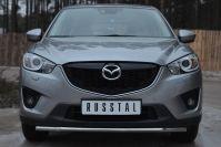 Защита переднего бампера d42 для Mazda CX-5 2011, Slitkoff M5Z-001133