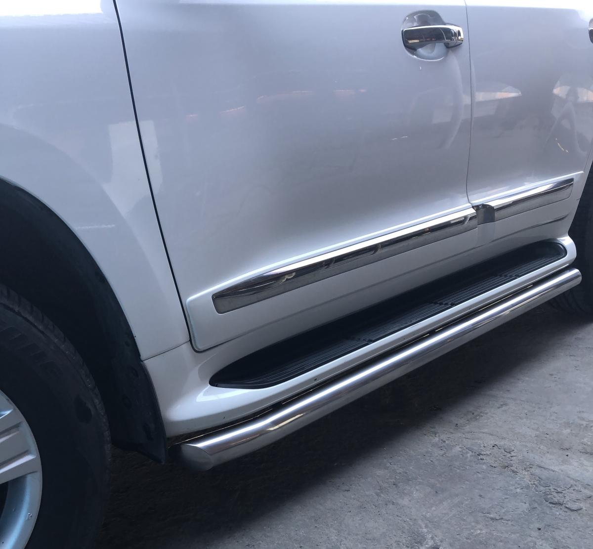 Защита штатного порога для автомобиля TOYOTA Land Cruiser 200    2015, Россия TLC200.15.33