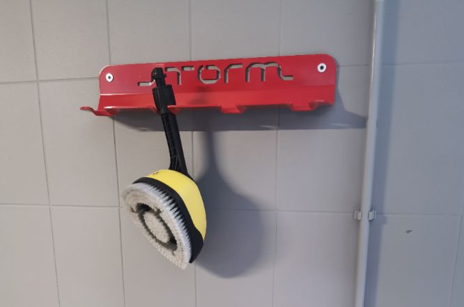 Держатель аксессуаров для мойки на стену (универсальный), сталь 2 мм, STORM, арт. MP 0565