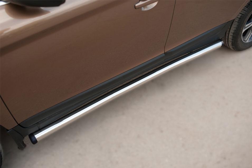 Пороги труба d57 вариант 2 для Volvo XC60, Slitkoff VXCT-0020782