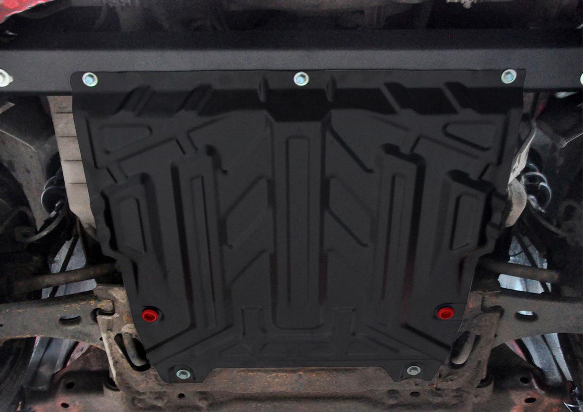 Защита картера и КПП АвтоБроня для Ford Fusion (V - 1.4; 1.6) 2002-2012, штампованная, сталь 1.5 мм, с крепежом, 111.01806.3