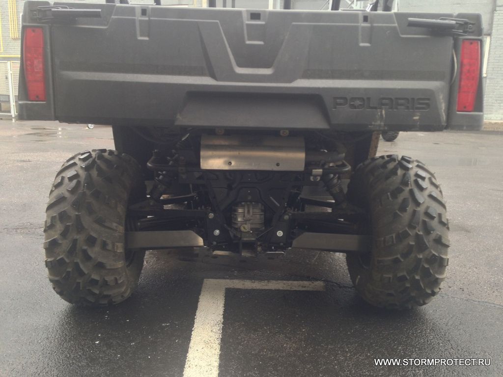 Защита днища для POLARIS Ranger 570 (Mid Size) 2014-19, алюминий 4 мм, STORM, арт. 2955