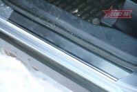 Накладки на внутренние пороги без логотипа на металл для Mitsubishi Outlander XL 2006, Союз-96 MIOU.31.3206