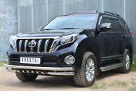 Защита порогов d42 для Toyota LC Prado 150 2014, Slitkoff LCPT-001717
