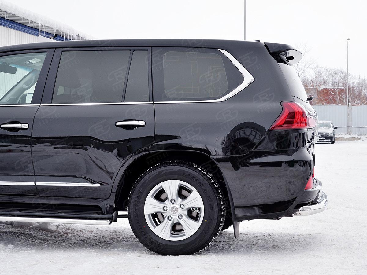 Защита заднего бампера d76 Lexus LX570/LX450d 2015, Slitkoff LLX4Z-002522