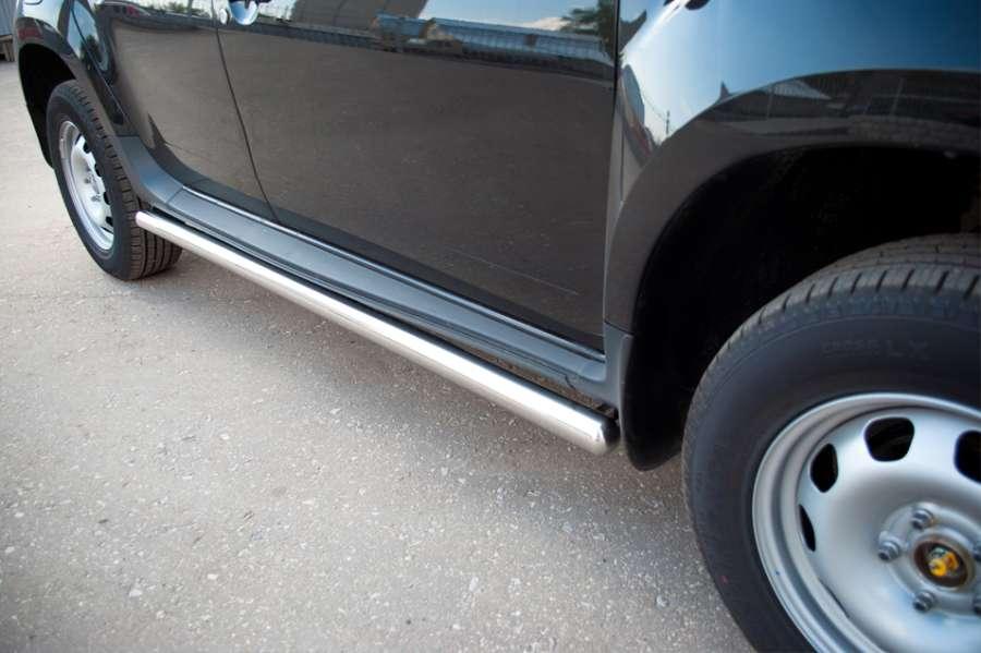 Пороги труба d57 вариант 3 для Renault Duster 4x2, Slitkoff RD2T-0004383