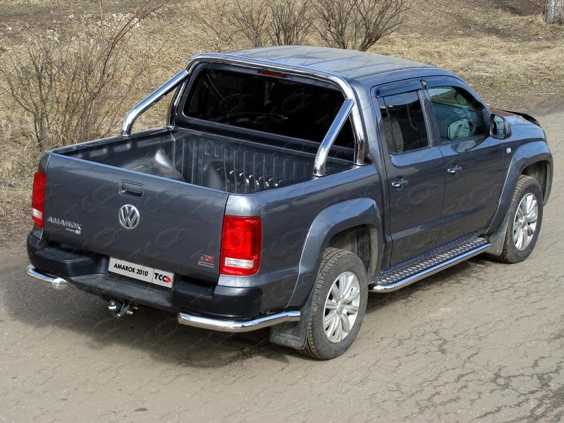 Защита кузова 76,1 мм (только для кузова) для автомобиля Volkswagen Amarok 2010-2016, TCC Тюнинг VWAMAR10-05