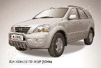 Кенгурятник d57 низкий с защитой картера Kia Sorento (2006-2011) , Slitkoff, арт. KSR003