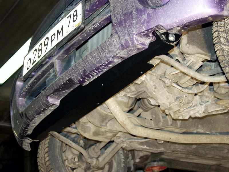 Защита картера и КПП для SUZUKI Wagon R +  1997 - 2000, V-1,0; 1,2, Sheriff, сталь 2,0 мм, арт. 23.0696