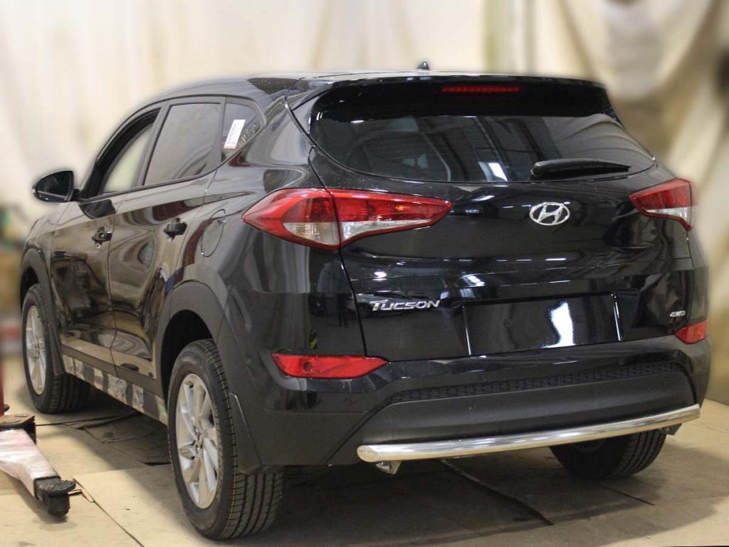 Защита заднего бампера одинарная d-53 для автомобиля Hyundai Tucson 2015-2017г.в., Технотек, арт. HNT15_3
