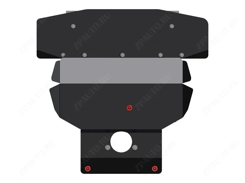 Защита картера для BMW 5 Series  1996 - 2003, V-3,5; 4,0; M5, Sheriff, сталь 2,0 мм, арт. 03.0285