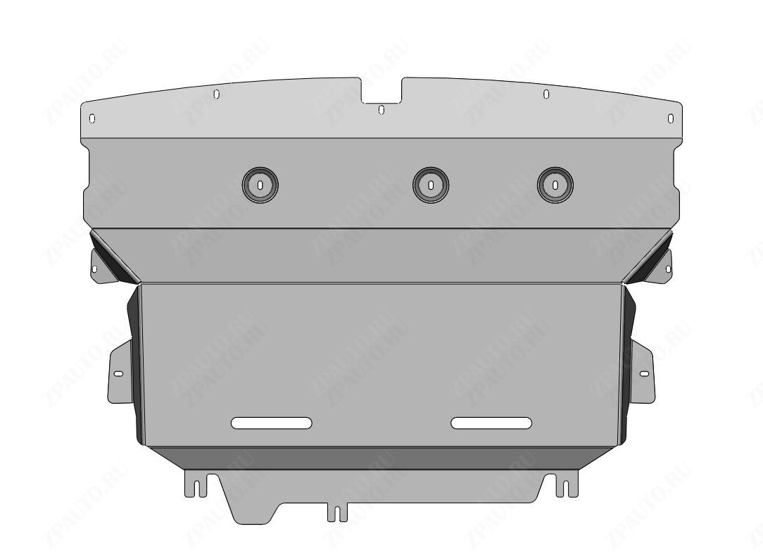 56.01ABC ЗАЩИТА КАРТЕРА ДВИГАТЕЛЯ И КПП HONGQI HS5 (2018-) (АЛЮМИНИЙ 4 ММ)