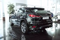 Облицовка заднего бампера в сборе с карбоновыми насадками для Lexus RX 2019-2022, MTR, арт. MTR-AL20-200543