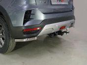 Защита задняя (уголки) 42,4 мм для автомобиля Kia Rio X 2020 TCC Тюнинг арт. KIARIOX20-19