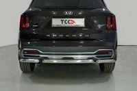 Защита задняя (короткая) 60,3 мм для автомобиля Kia Sorento 2020- TCC Тюнинг арт. KIASOR20-23