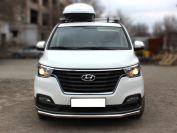 Защита переднего бампера одинарная d-53 для автомобиля Hyundai H1 2017-наст.вр., Технотек, арт. HYH117_1