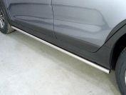 Пороги труба 42,4 мм для автомобиля Kia Rio X 2020 TCC Тюнинг арт. KIARIOX20-18