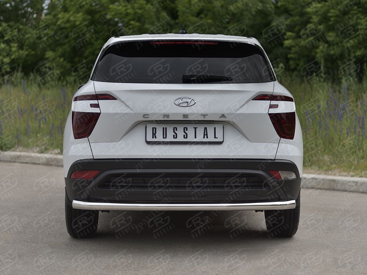HYUNDAI CRETA 2021- Защита заднего бампера d57 секции HCRZ-003826