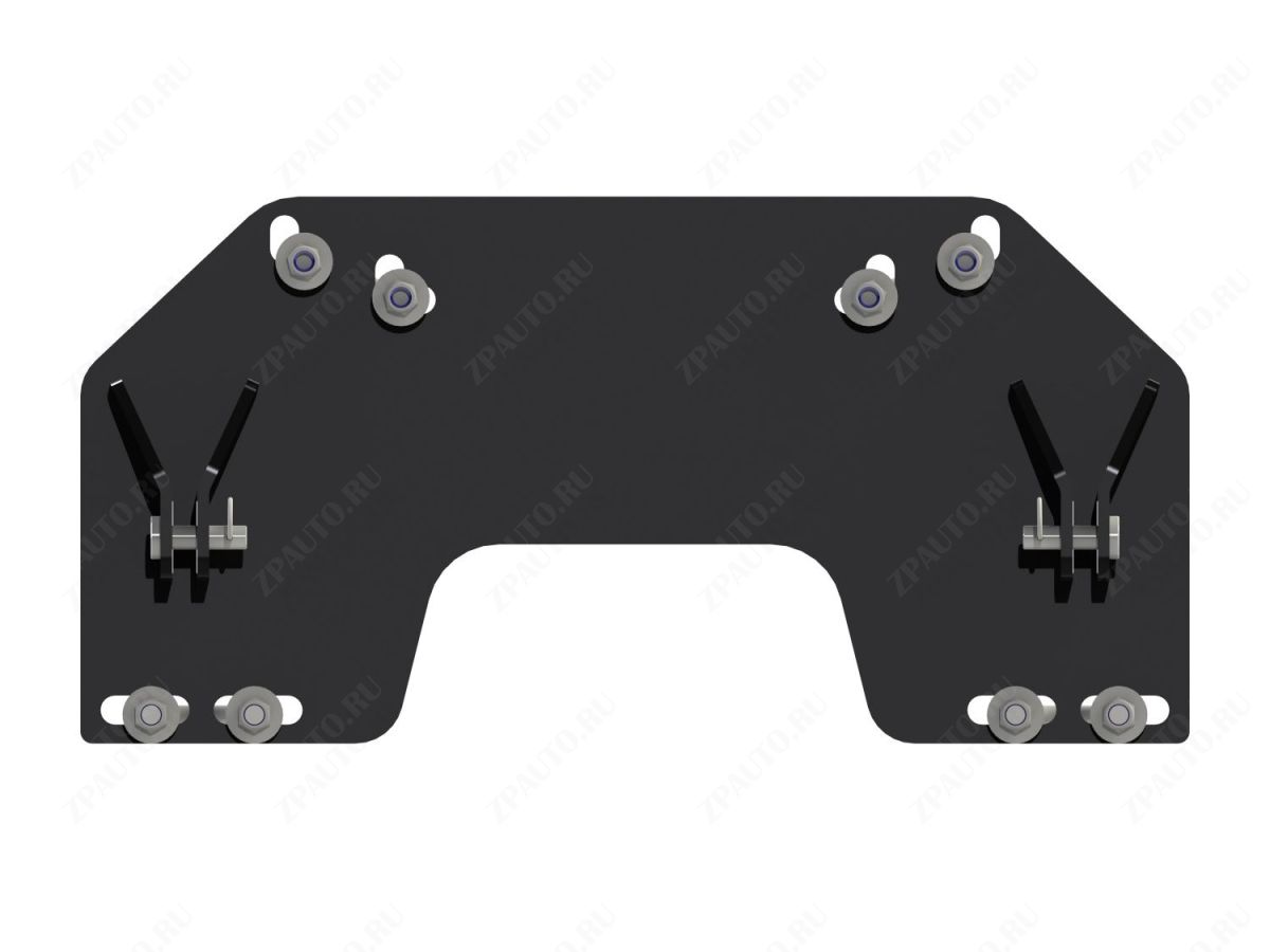 Площадка для крепления снегового отвала (быстросъем) для YAMAHA Grizzly 700 2016 -, сталь 5 мм, STORM, арт. MP 0336