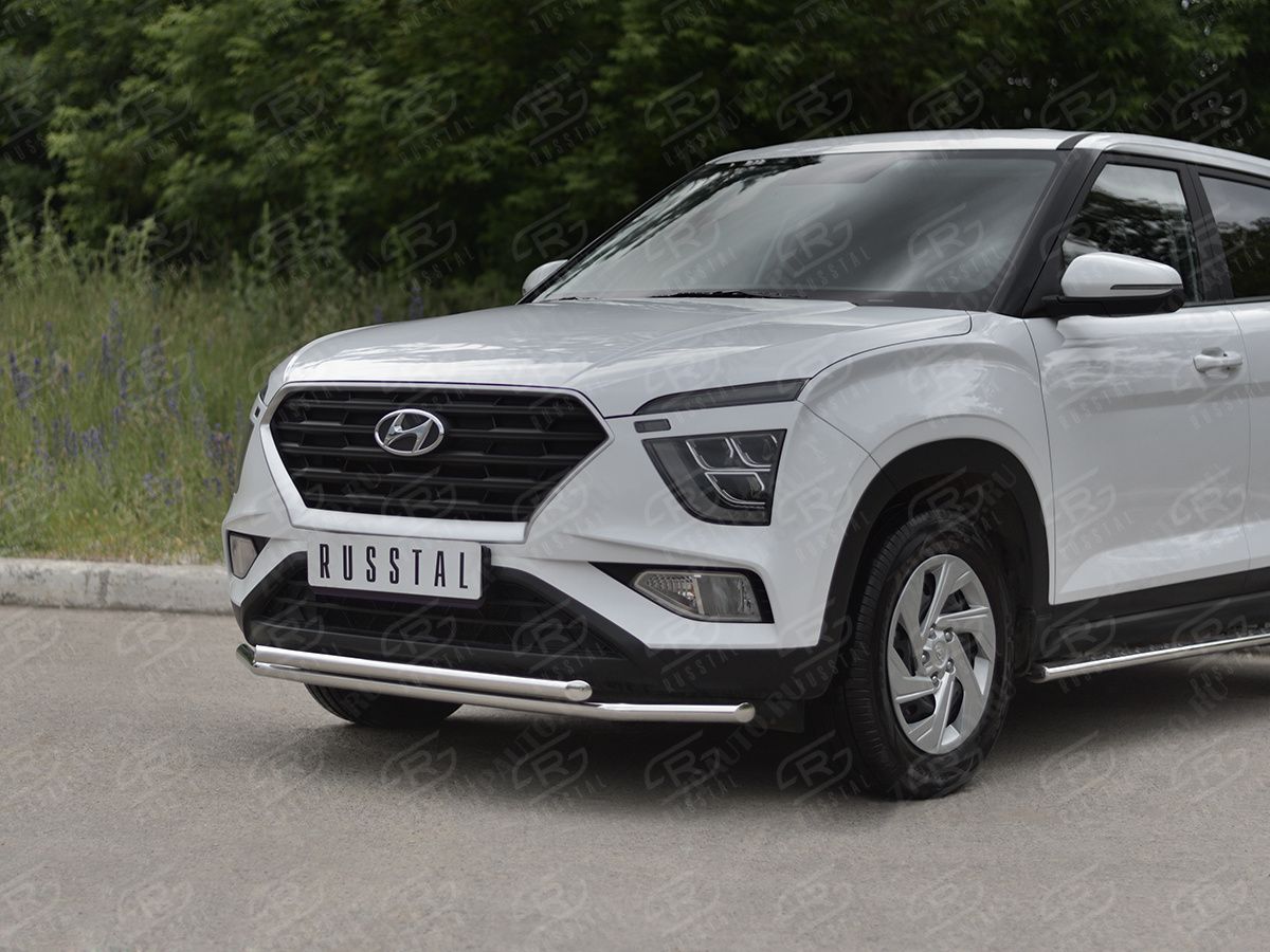 HYUNDAI CRETA 2021- Защита переднего бампера d42 секции-d42 дуга HCRZ-003816