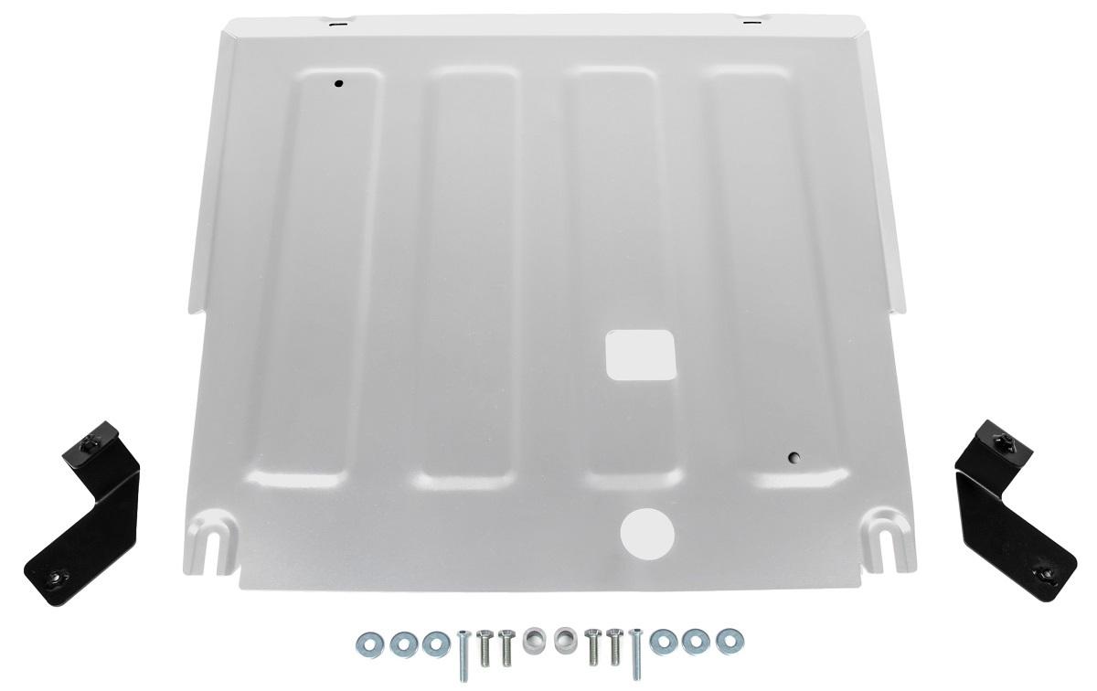 Защита картера и КПП Rival для Haval Jolion РКПП FWD (кроме комплектации Comfort) 2021-н.в., алюминий 3 мм, с крепежом, штампованная, 333.9421.1