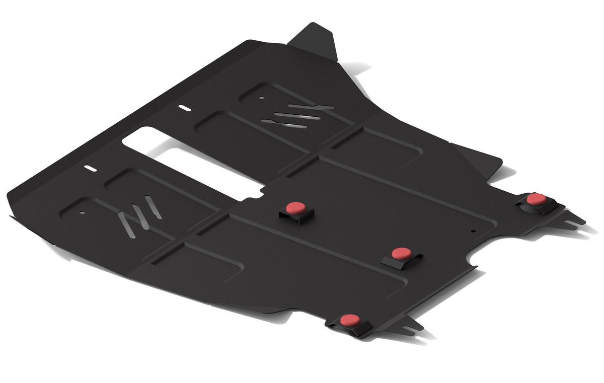 Защита картера и КПП АвтоБроня для Toyota Ipsum M10 (V - 2.0) FWD 1995-2001, штампованная, сталь 1.8 мм, с крепежом, 111.05725.1