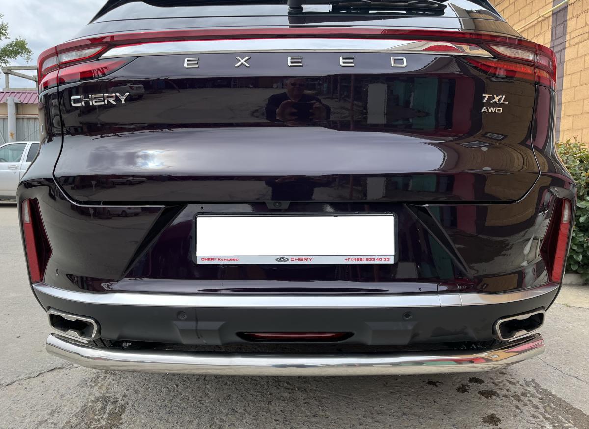 Защита заднего бампера для автомобиля CHERY CheryExeed TXL 2021 арт. CHETXL.21.11