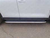 Пороги с площадкой 75х42 мм для автомобиля Mazda CX-5 2012-2015, TCC Тюнинг MAZCX512-31