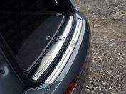 Накладки на задний бампер (лист шлифованный надпись audi) для автомобиля Audi Q7 2015-