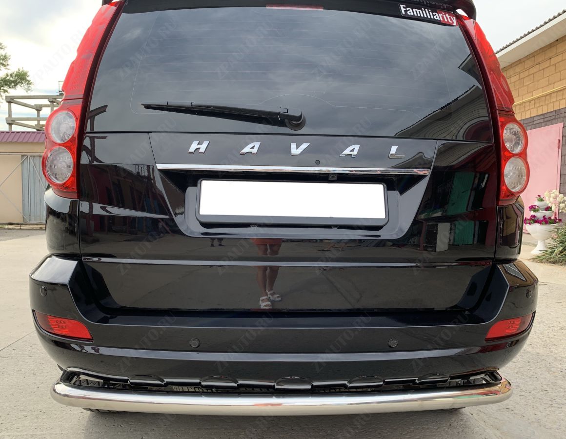 Защита заднего бампера угловая большая для автомобиля Haval H5 2020 арт. GWH5.20.21