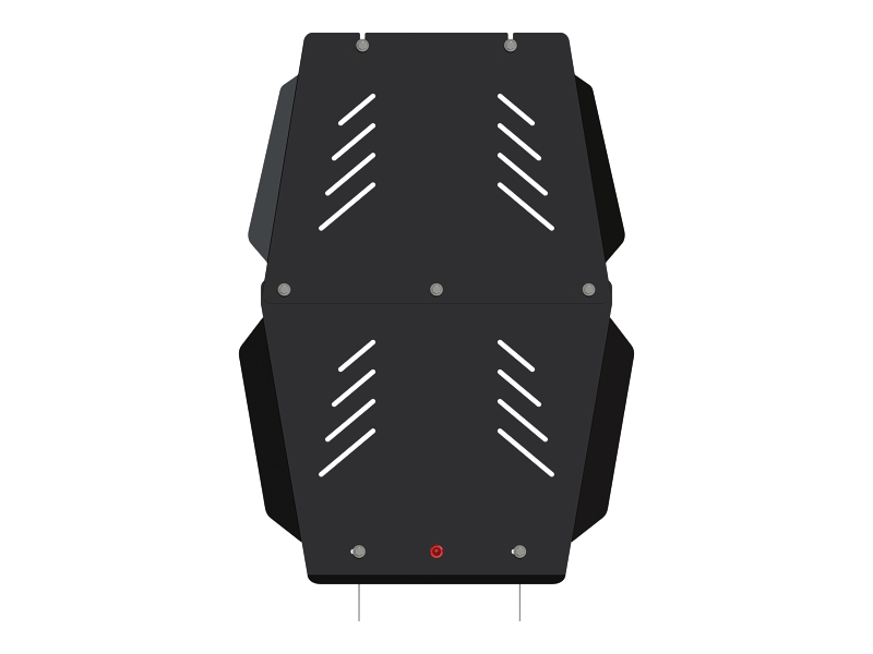 Стальная защита картера и КПП на Great Wall Hover 4WD, сталь 2 мм, Sheriff (Шериф) 28.0851