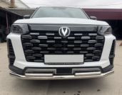 Защита переднего бампера двойная для автомобиля Changan CS95 2023 арт. CGCS95.23.03