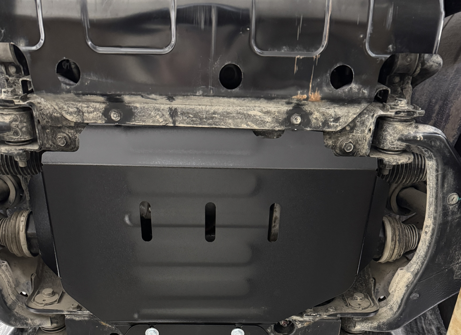 Great Wall Poer рестайлинг 2025- V-all 4WD комплект защиты (редуктор переднего моста, кпп и РК (2 части)), ALFeco, сталь, 2 мм, арт. ALF3133st