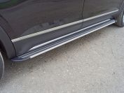 Пороги алюминиевые "Slim Line Silver" 2020 мм Volkswagen Teramont Pro 4WD 2L 2025 (Китай) арт. VWTERP25-02S