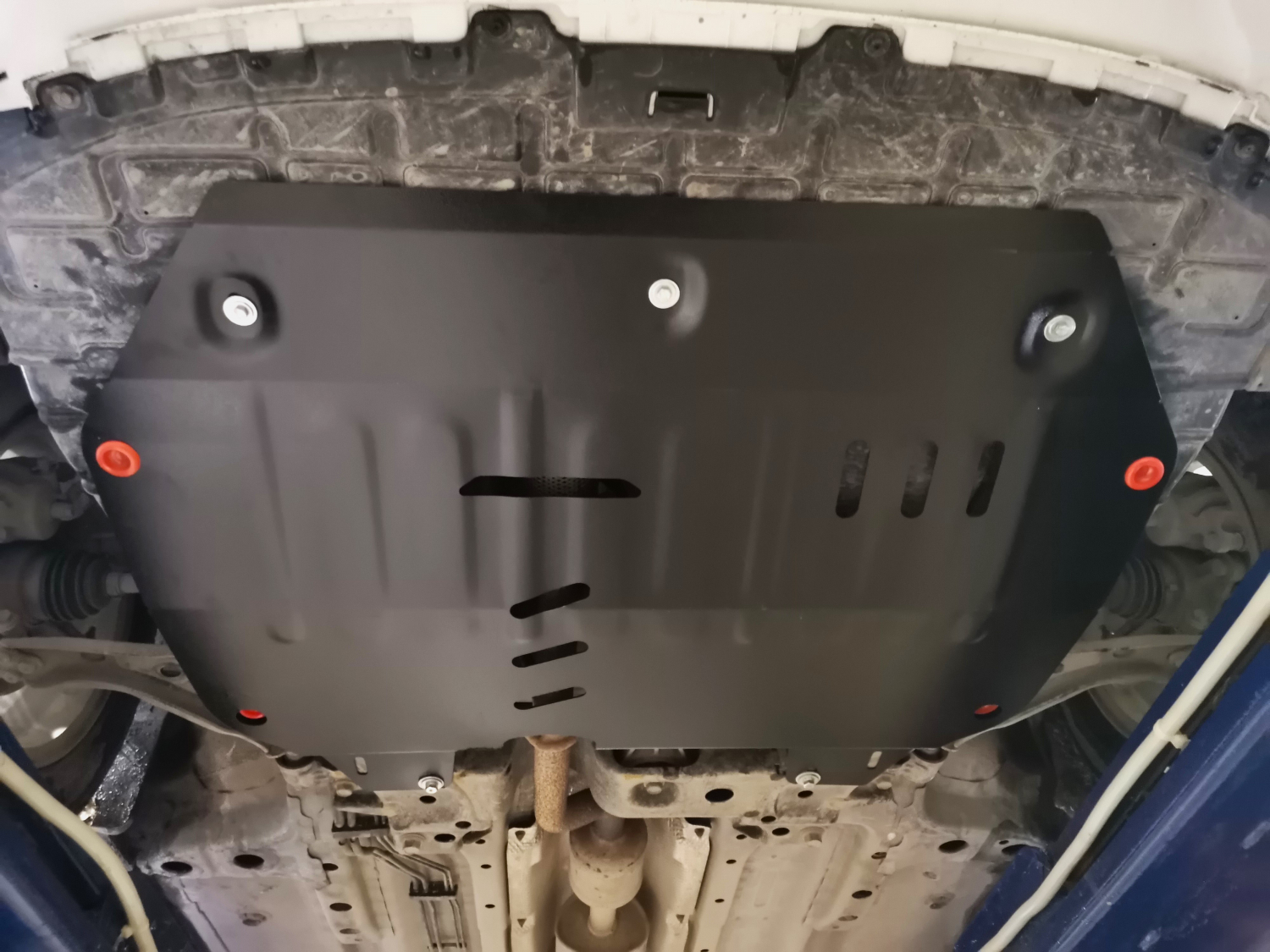 Chevrolet Spark M 400 2018- V-1,0 CVT защита картера и КПП       Рынок Южной Кореи, ALFeco, сталь, 2 мм, арт. ALF0328st