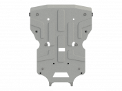 Защита картера и КПП для PORSCHE Macan  2018 -, V-2,0 AT 4WD, Sheriff, алюминий 4 мм, арт. 35.4097