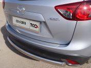 Накладка на задний бампер (лист шлифованный) 1мм для автомобиля Mazda CX-5 2012-2015