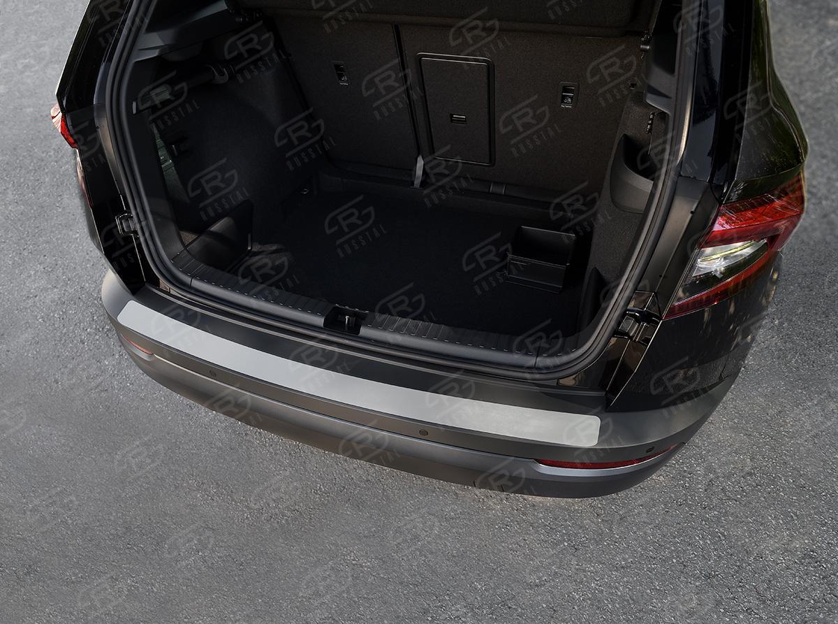 Накладка на задний бампер RUSSTAL (нерж., шлиф) SKKN-003450 для автомобиля Skoda Karoq 2017-, Slitkoff