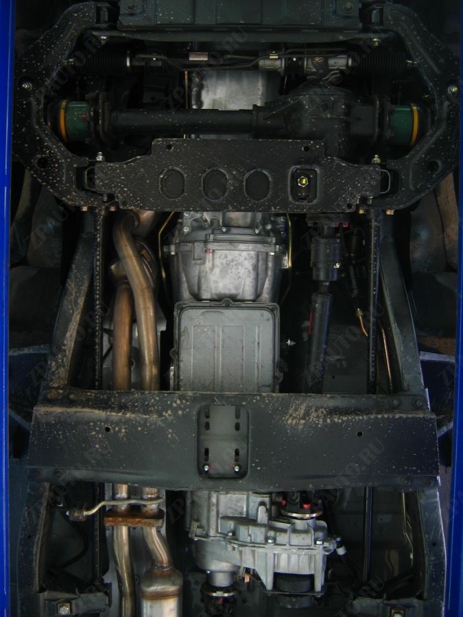 Защита двигателя, кпп стальная Motodor для Tagaz Tager 2008-2014 (2 мм, сталь), 05301