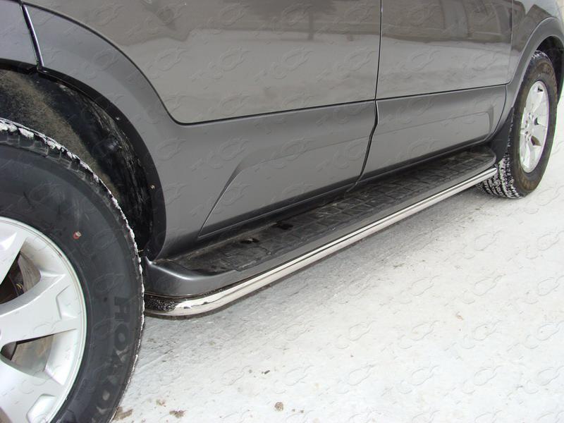 Защита порогов 42 мм для автомобиля Kia Mohave, TCC Тюнинг KIAMOH-03